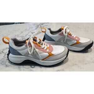 KEEN KS86 Womens 5.5 Sneakers Zephyr/Orange Pepper EUC